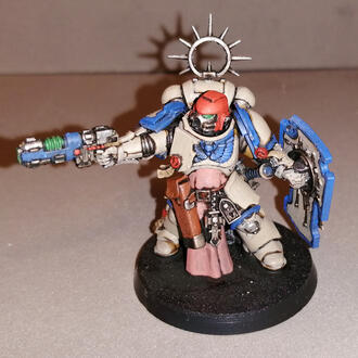 Primaris Lieutenant with Neo-Volkite Pistol, Master-Crafted Power Sword, and Storm Shield